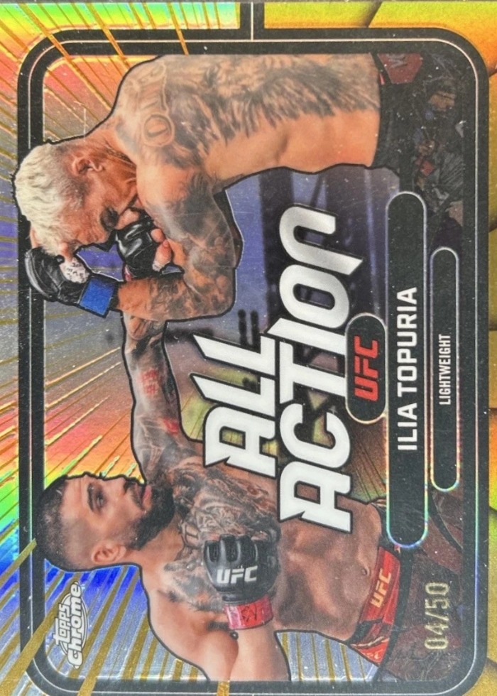 2026 Topps Chrome UFC Gold Refractor Ilia Topuria #AA-1 /50