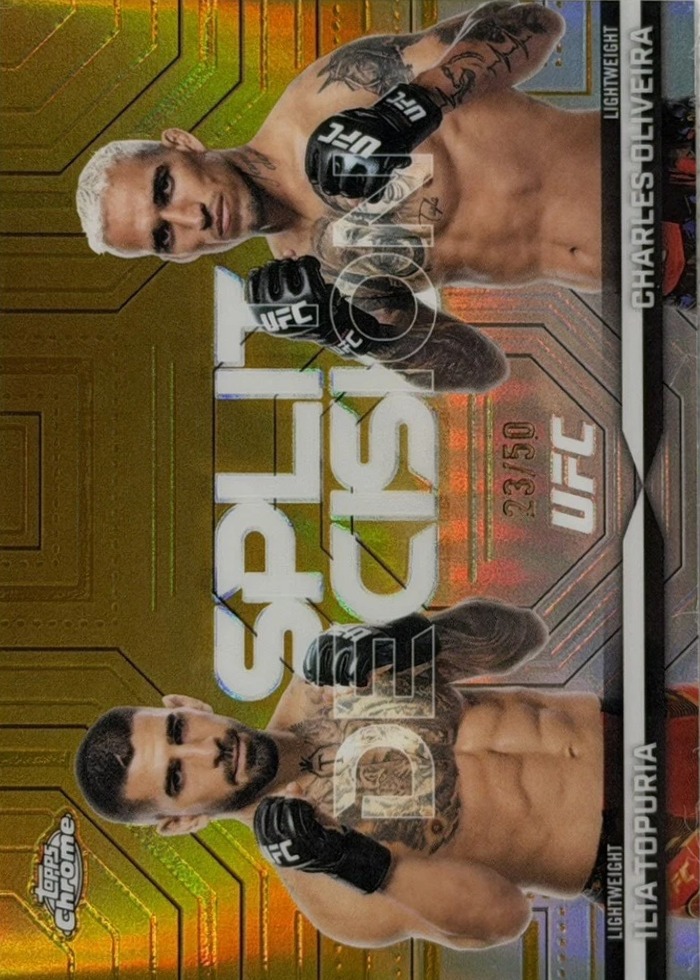 2026 Topps Chrome UFC Gold Refractor Ilia Topuria #SP-4 /50