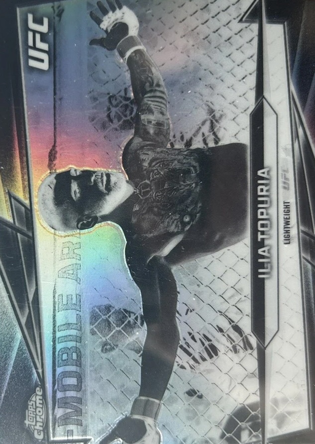 2026 Topps Chrome UFC Negative Refractor Ilia Topuria #1