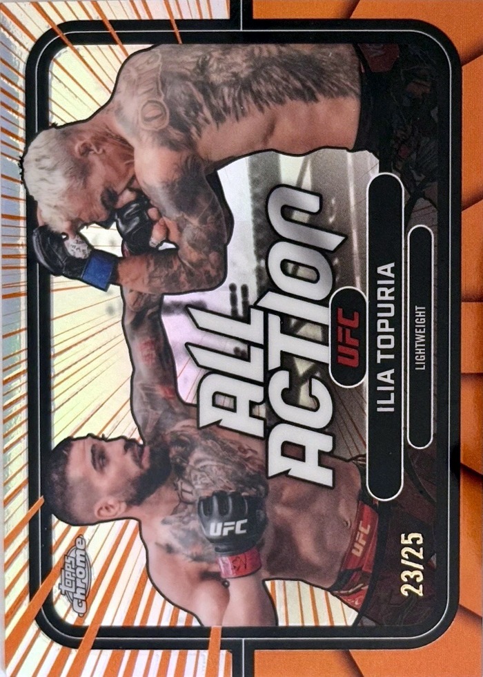 2026 Topps Chrome UFC Orange Refractor Ilia Topuria #AA-1 /25