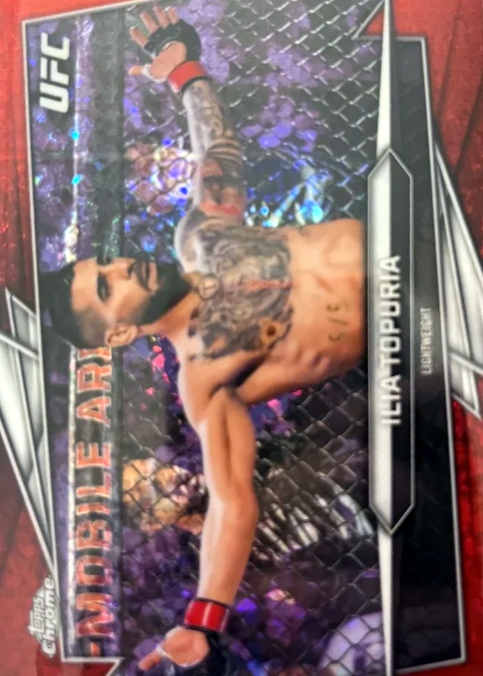 2026 Topps Chrome UFC Red Refractor Ilia Topuria #1 /5