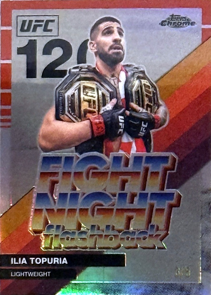 2026 Topps Chrome UFC Red Refractor Ilia Topuria #FNF-7 /5
