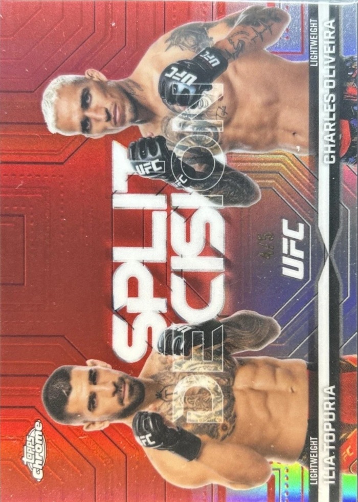 2026 Topps Chrome UFC Red Refractor Ilia Topuria #SP-4 /5