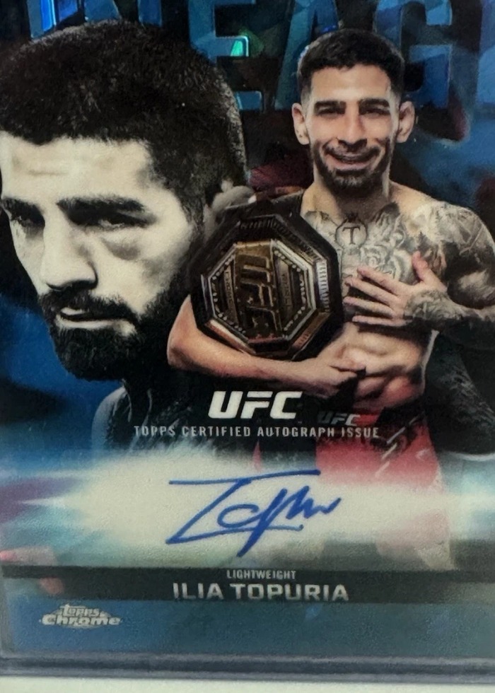 2026 Topps Chrome UFC Sapphire Edition Base Ilia Topuria #CCA-IT