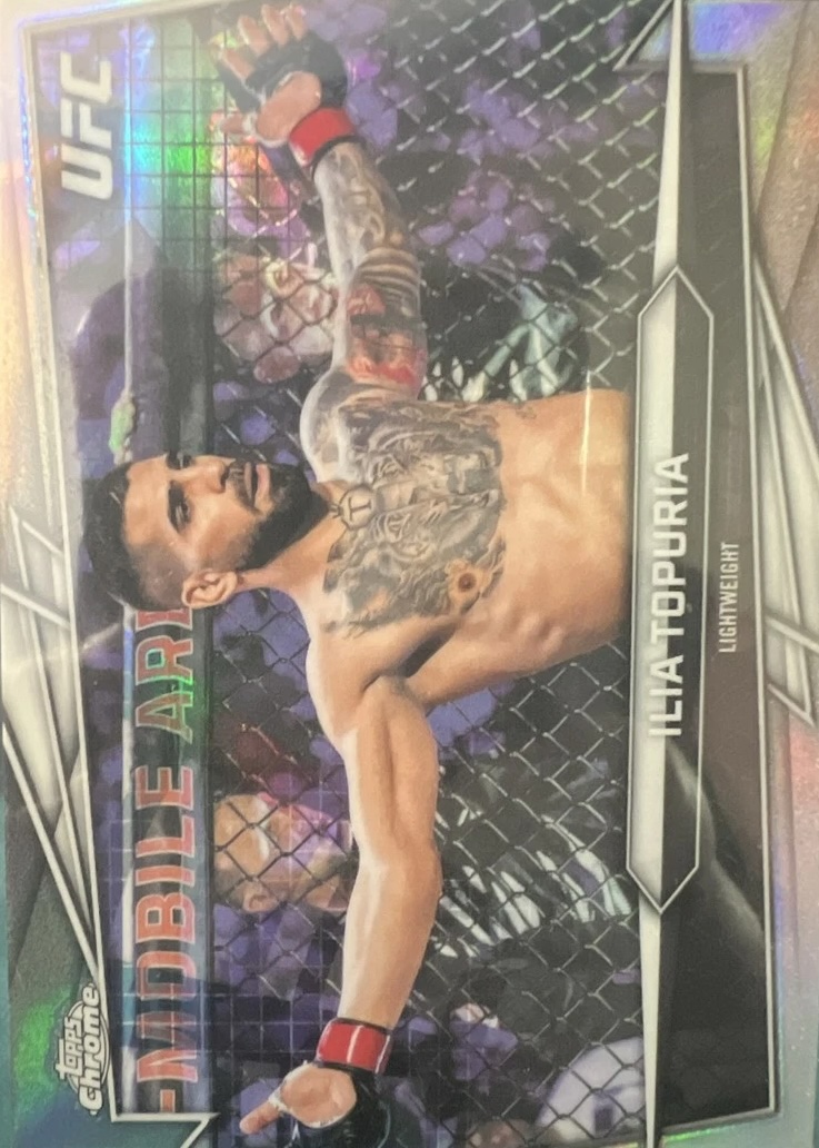 2026 Topps Chrome UFC Sonar Refractor Ilia Topuria #1