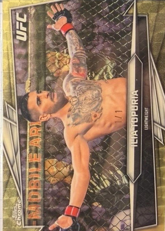 2026 Topps Chrome UFC SuperFractor Ilia Topuria #1 /1