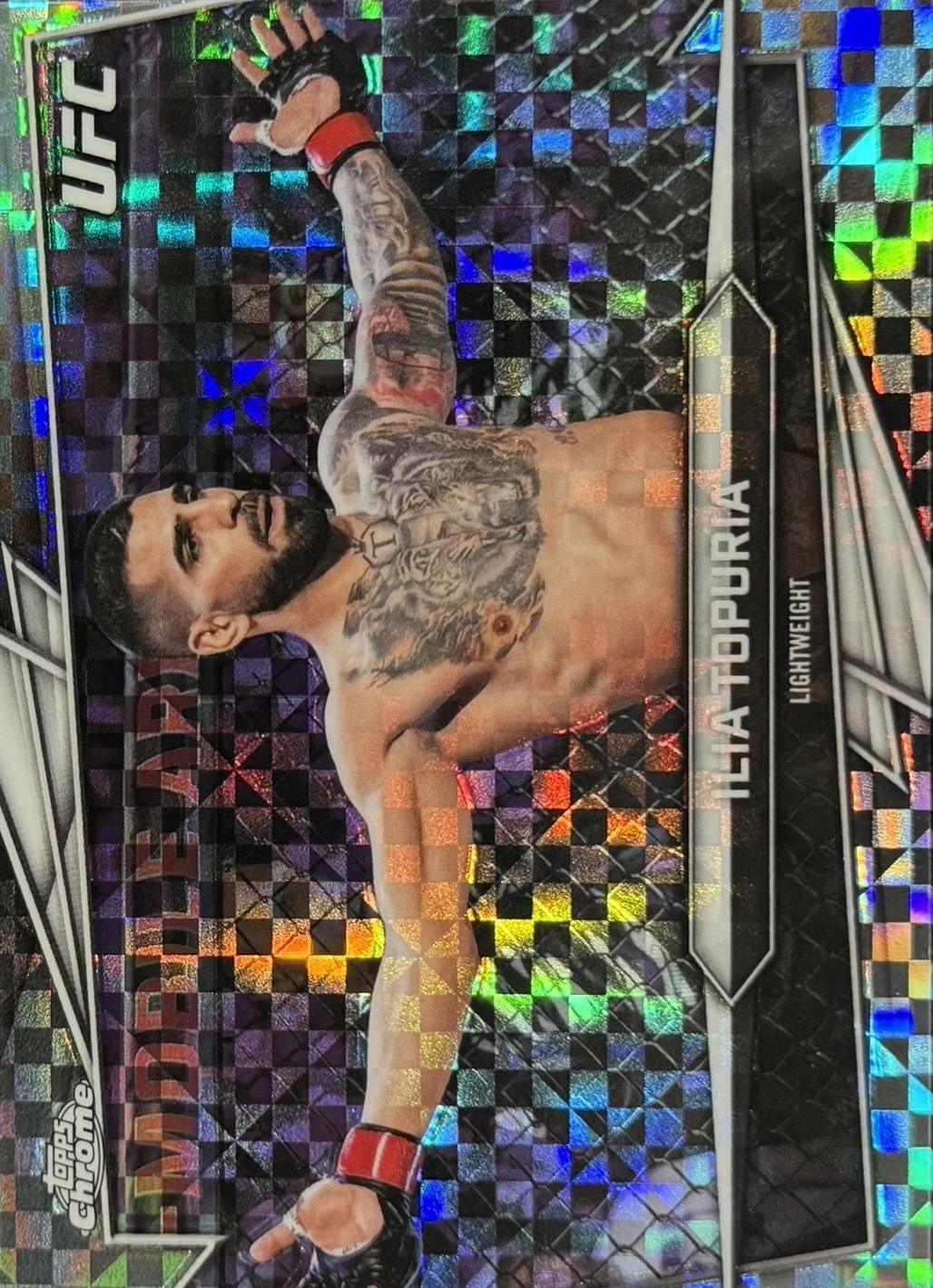 2026 Topps Chrome UFC X-Fractor Ilia Topuria #1