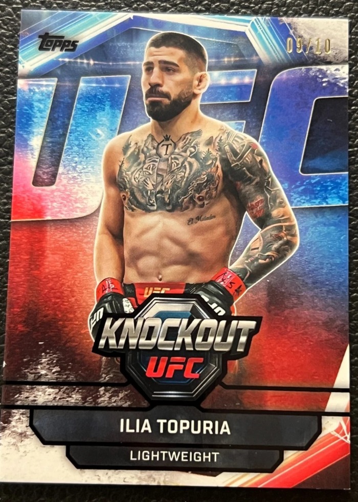 2026 Topps Knockout UFC Black Ilia Topuria #25 /10