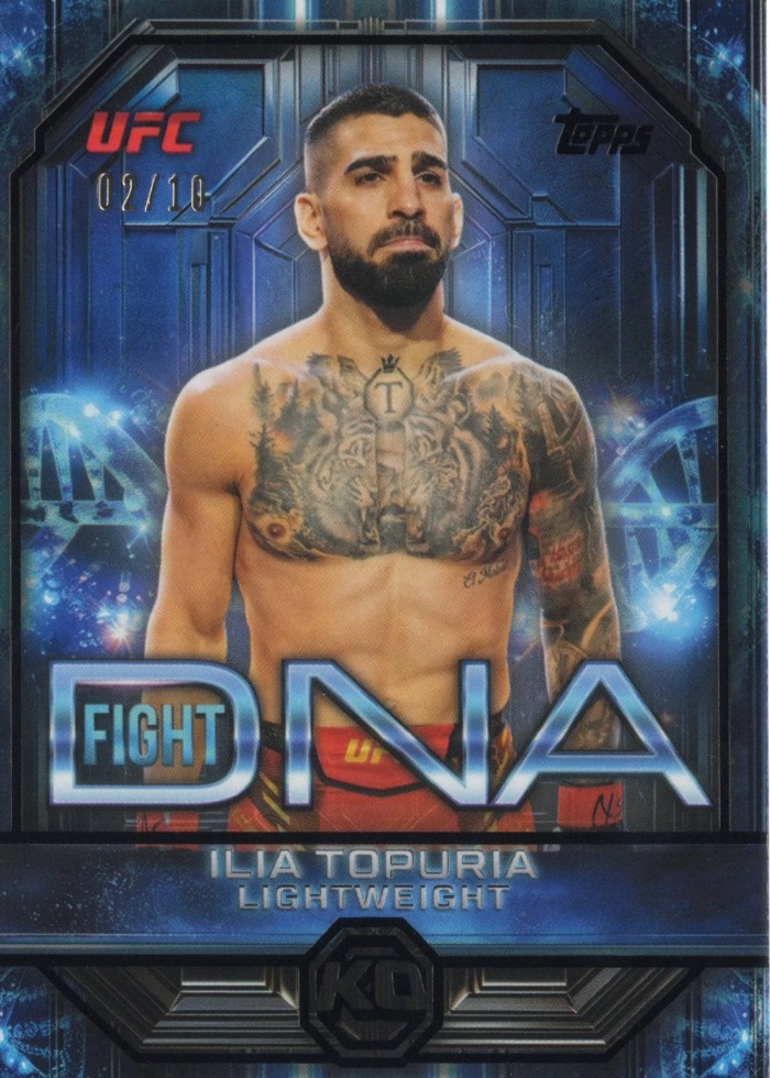 2026 Topps Knockout UFC Black Ilia Topuria #DNA-4 /10