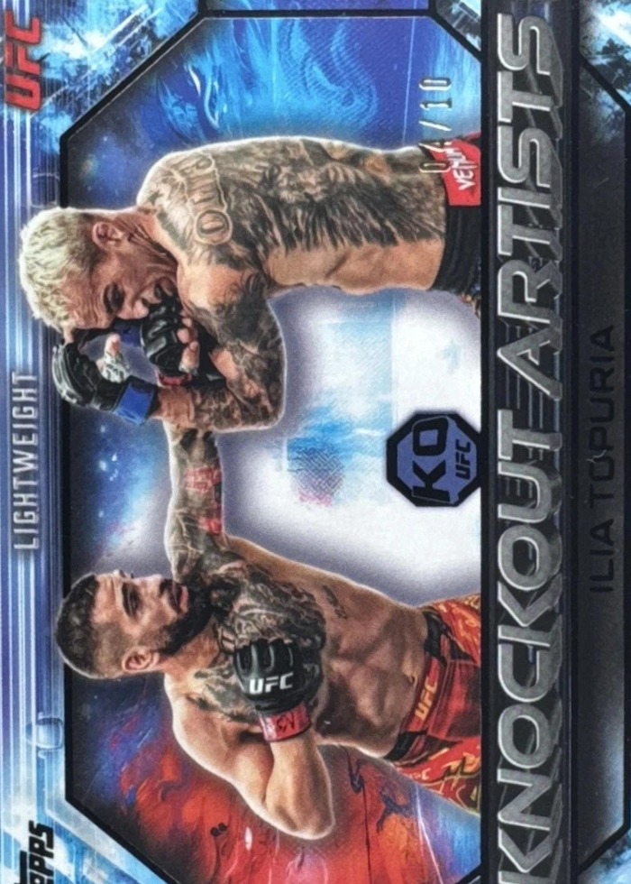 2026 Topps Knockout UFC Black Ilia Topuria #KA-6 /10