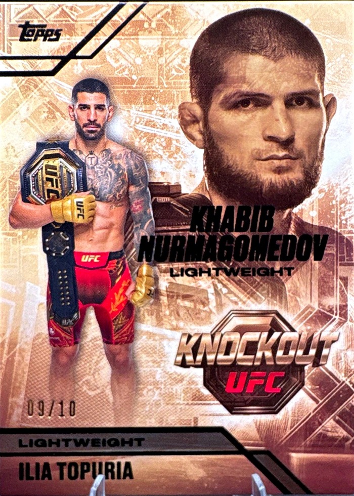 2026 Topps Knockout UFC Black Ilia Topuria #OS-1 /10