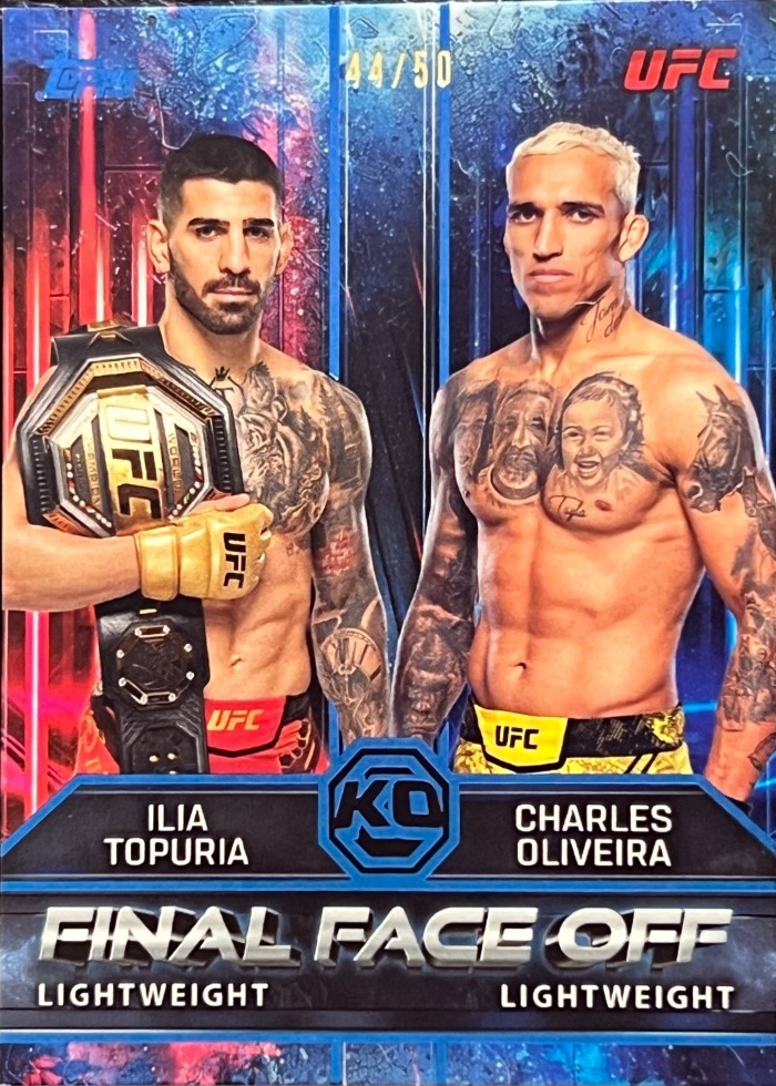 2026 Topps Knockout UFC Blue Ilia Topuria #FF-1 /50