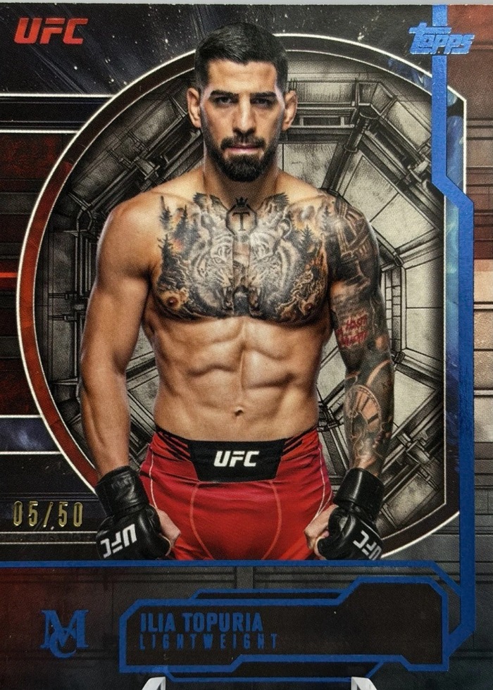2026 Topps Knockout UFC Blue Ilia Topuria #MC-1 /50