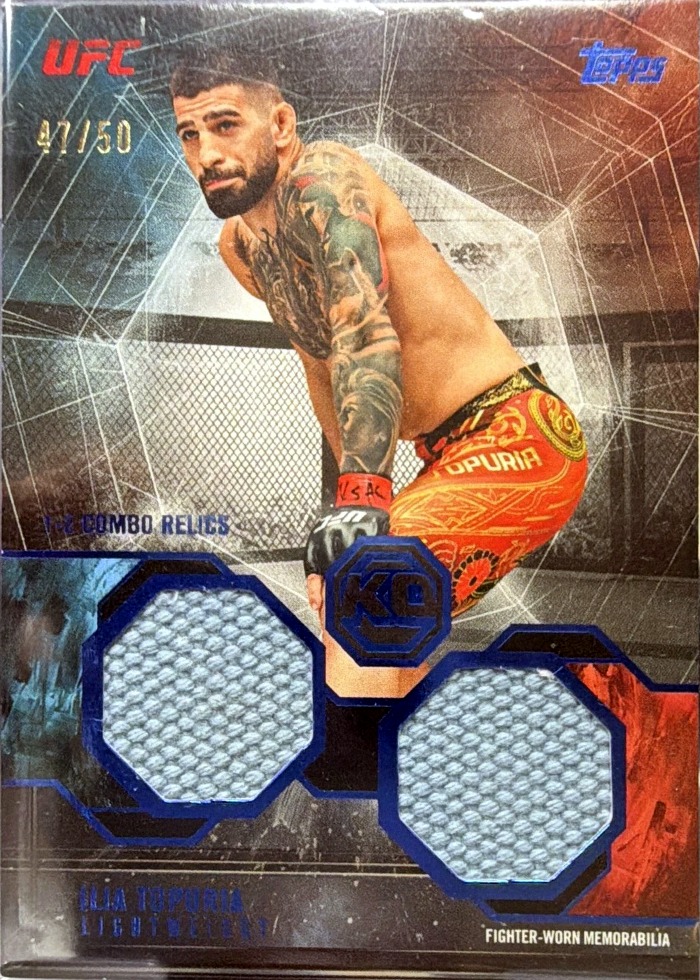 2026 Topps Knockout UFC Blue Ilia Topuria #OTC-IT /50