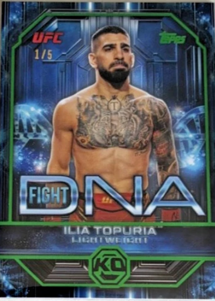 2026 Topps Knockout UFC Emerald Ilia Topuria #DNA-4 /5