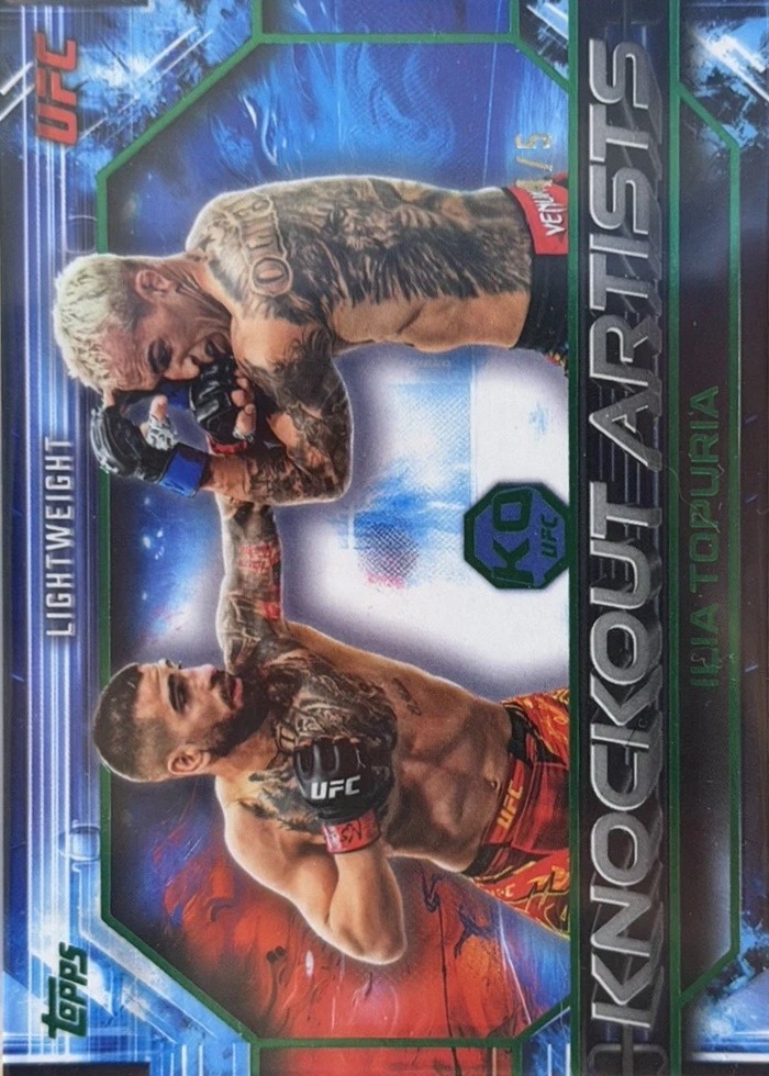 2026 Topps Knockout UFC Emerald Ilia Topuria #KA-6 /5