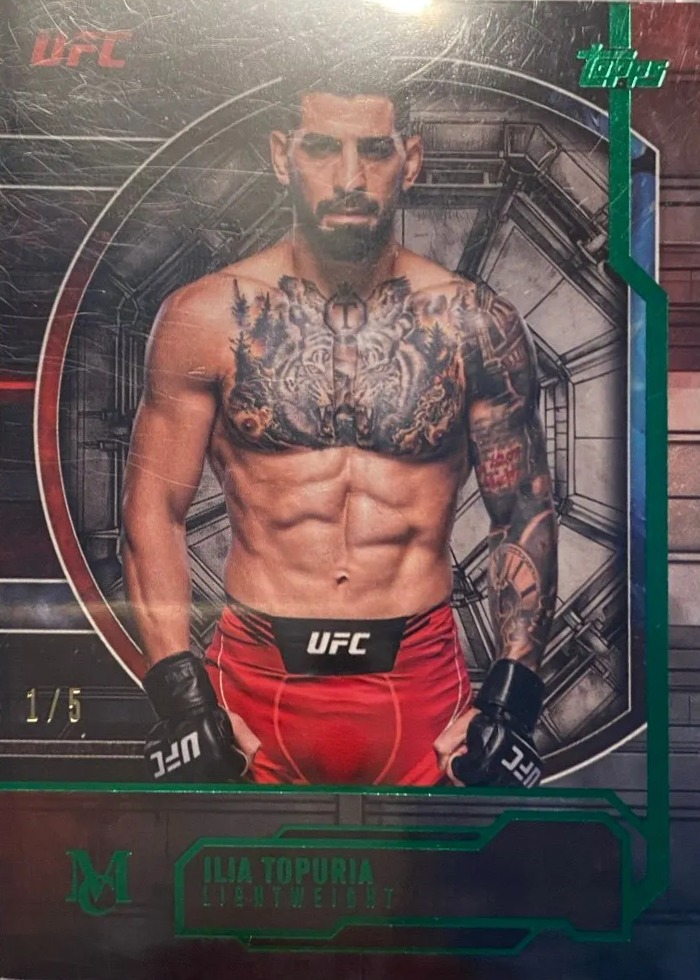 2026 Topps Knockout UFC Emerald Ilia Topuria #MC-1 /5