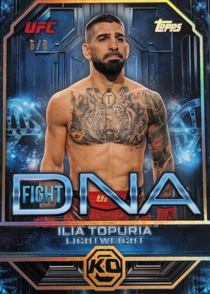 2026 Topps Knockout UFC Gold Ilia Topuria #DNA-4 /8