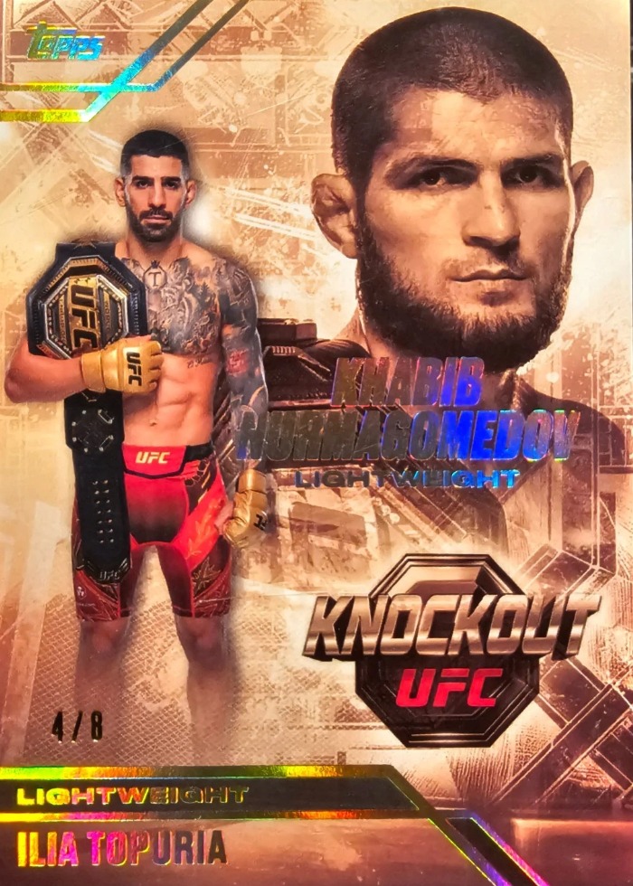 2026 Topps Knockout UFC Gold Ilia Topuria #OS-1 /8