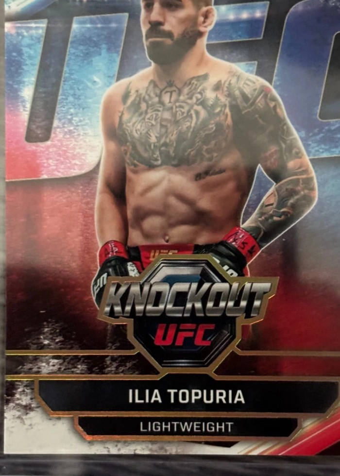 2026 Topps Knockout UFC Holo Gold Ilia Topuria #25 /8