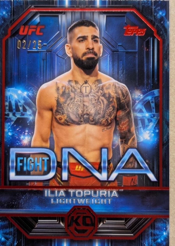 2026 Topps Knockout UFC Red Ilia Topuria #DNA-4 /25