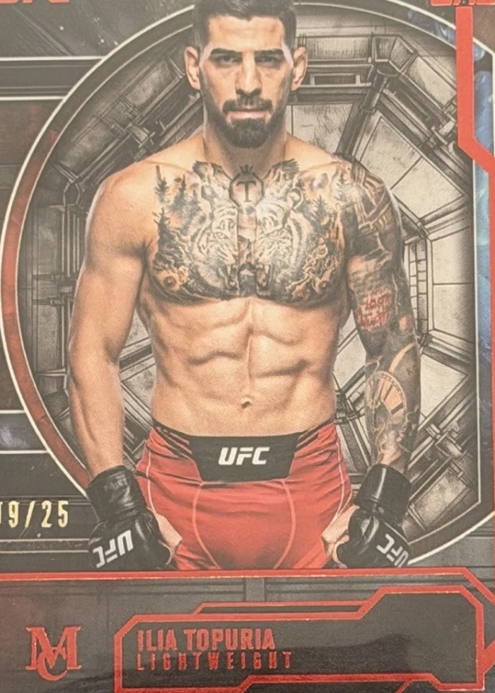 2026 Topps Knockout UFC Red Ilia Topuria #MC-1 /25