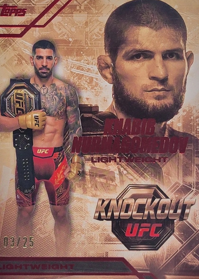 2026 Topps Knockout UFC Red Ilia Topuria #OS-1 /25