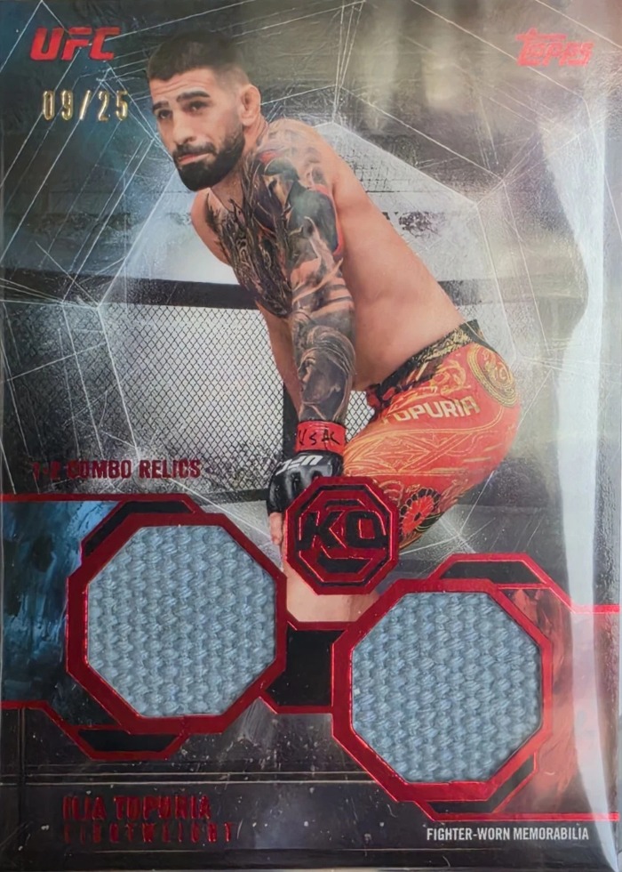 2026 Topps Knockout UFC Red Ilia Topuria #OTC-IT /25