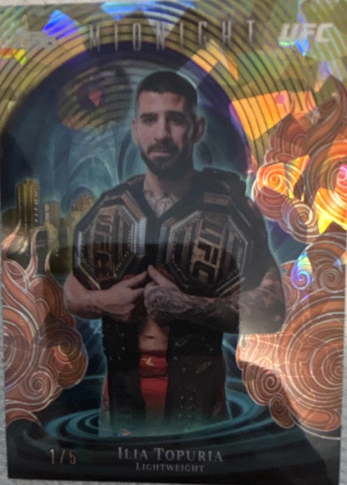 2026 Topps Midnight UFC Daybreak Ilia Topuria #IN-1 /5