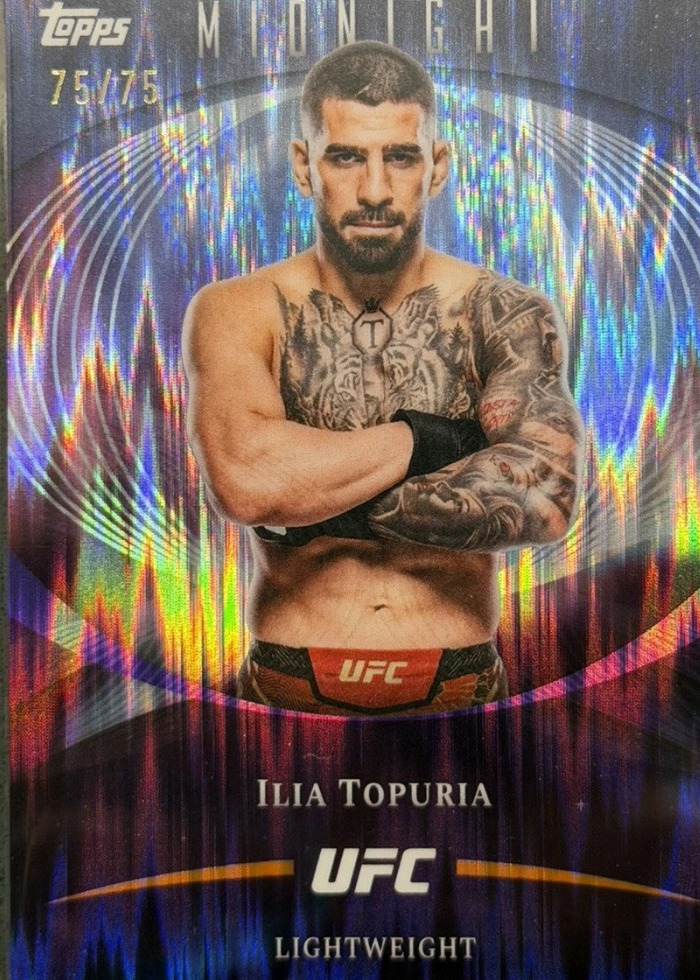 2026 Topps Midnight UFC Dusk Ilia Topuria #1 /75