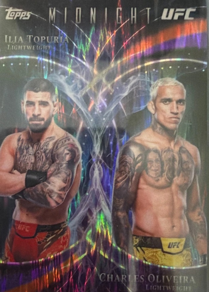2026 Topps Midnight UFC Dusk Ilia Topuria #CC-4 /75