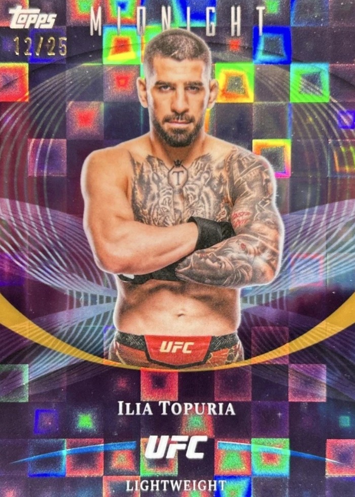 2026 Topps Midnight UFC Moonrise Ilia Topuria #1 /25