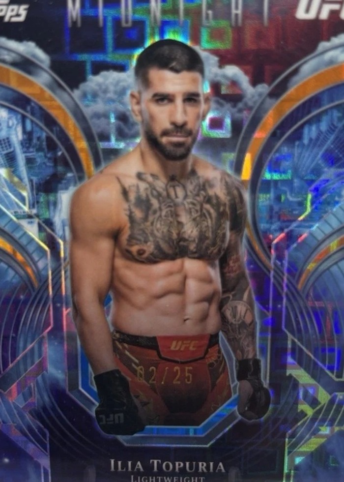 2026 Topps Midnight UFC Moonrise Ilia Topuria #PC-22 /25