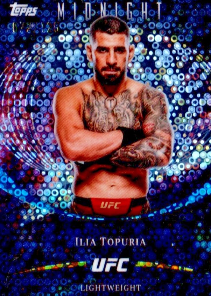 2026 Topps Midnight UFC Morning Ilia Topuria #1 /125