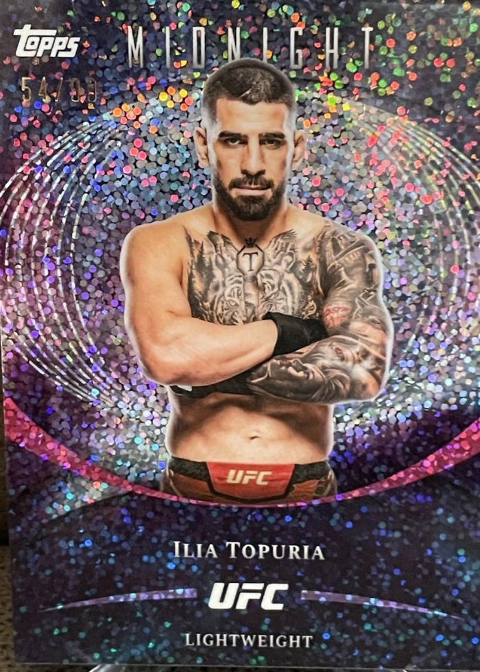 2026 Topps Midnight UFC Twilight Ilia Topuria #1 /99