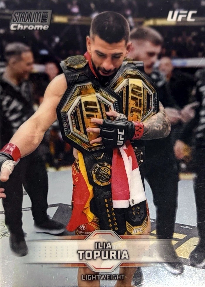 2026 Topps Stadium Club UFC Base Chrome Ilia Topuria #CB-6
