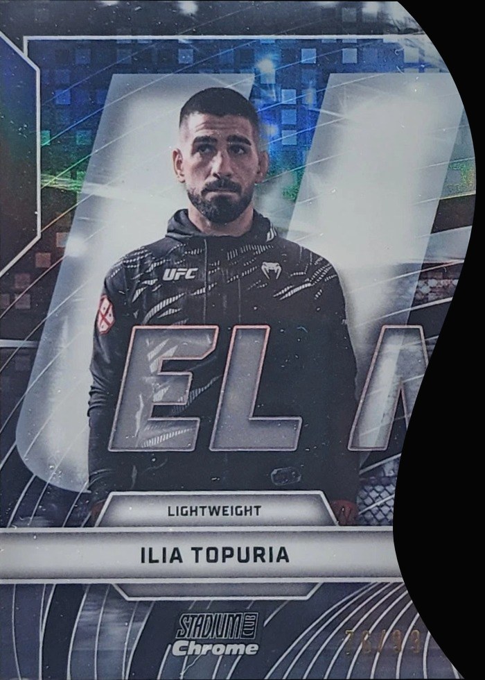 2026 Topps Stadium Club UFC Black Ilia Topuria #TVN-10 /99