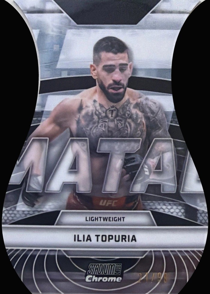 2026 Topps Stadium Club UFC Black Ilia Topuria #TVN-11 /99