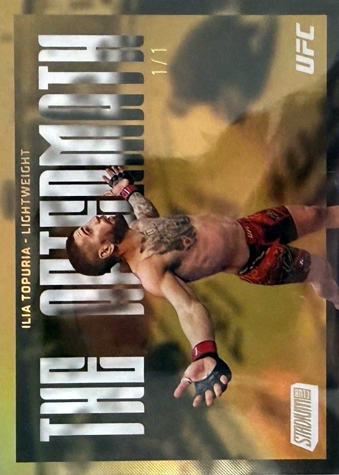 2026 Topps Stadium Club UFC Gold Rainbow Foilboard Ilia Topuria #TA-17 /1