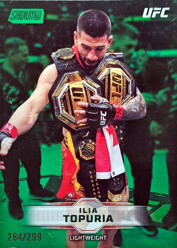 2026 Topps Stadium Club UFC Green Ilia Topuria #6 /299