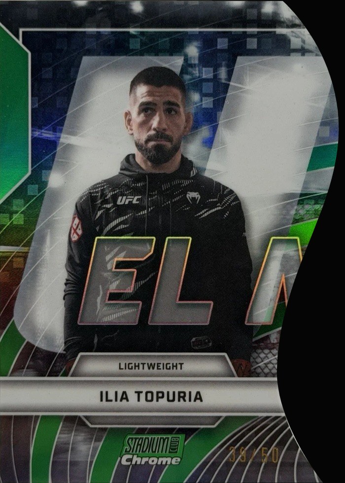 2026 Topps Stadium Club UFC Green Ilia Topuria #TVN-10 /50