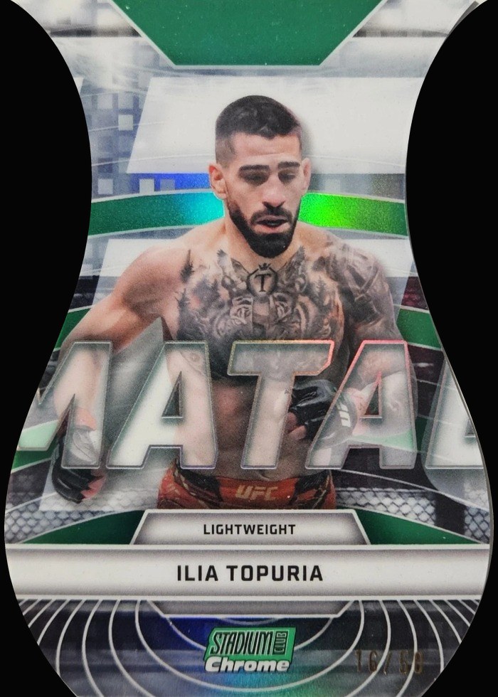 2026 Topps Stadium Club UFC Green Ilia Topuria #TVN-11 /50