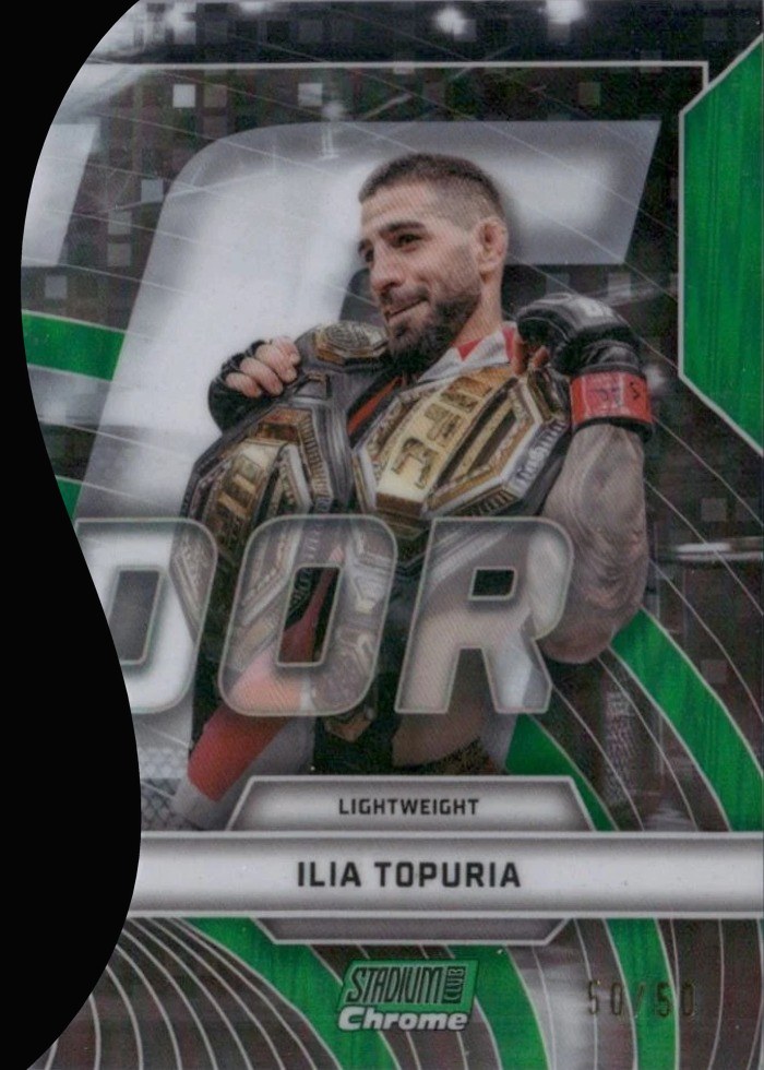 2026 Topps Stadium Club UFC Green Ilia Topuria #TVN-12 /50