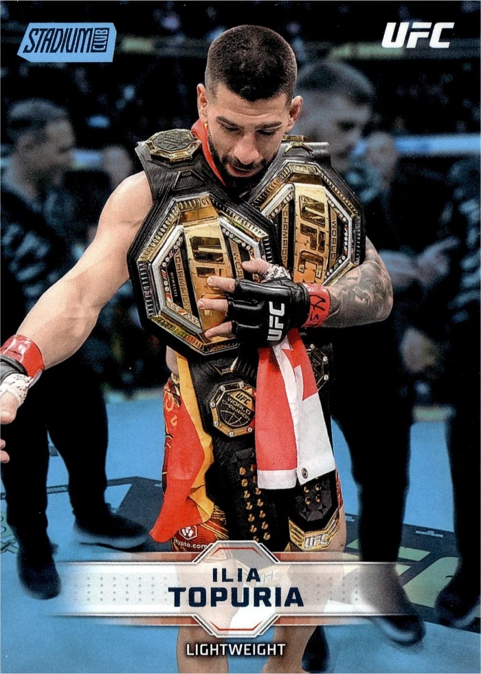 2026 Topps Stadium Club UFC Light Blue Ilia Topuria #6