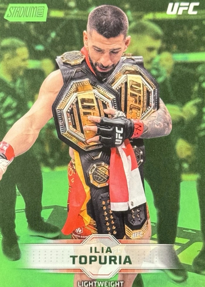 2026 Topps Stadium Club UFC Lime Green Ilia Topuria #6