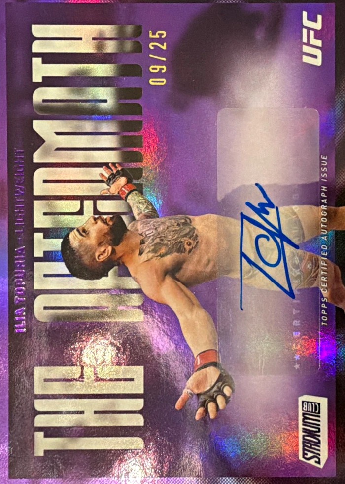 2026 Topps Stadium Club UFC Purple Ilia Topuria #TAA-IT /25