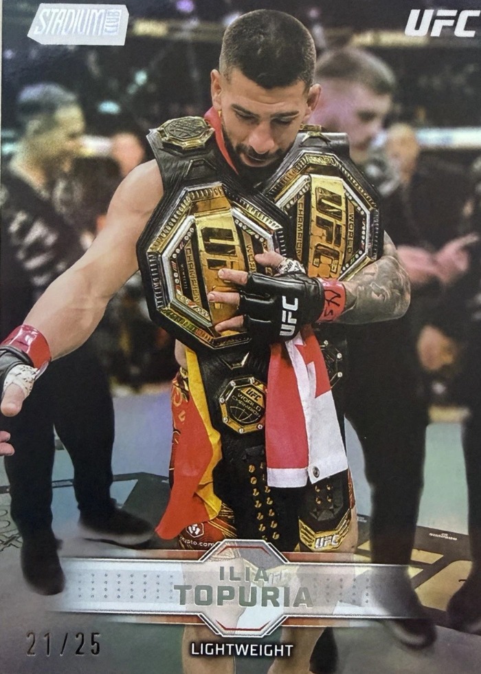 2026 Topps Stadium Club UFC Rainbow Foilboard Ilia Topuria #6 /25