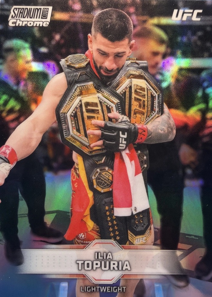 2026 Topps Stadium Club UFC Refractor Ilia Topuria #CB-6