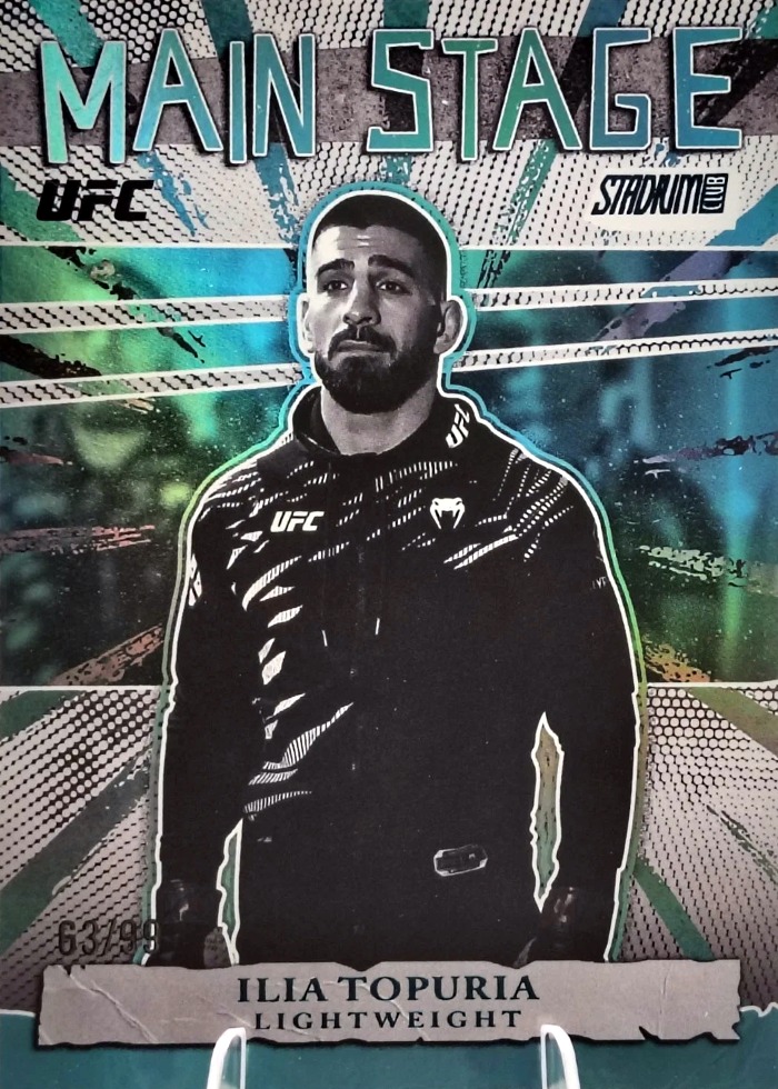 2026 Topps Stadium Club UFC Turquoise Ilia Topuria #MS-16 /99