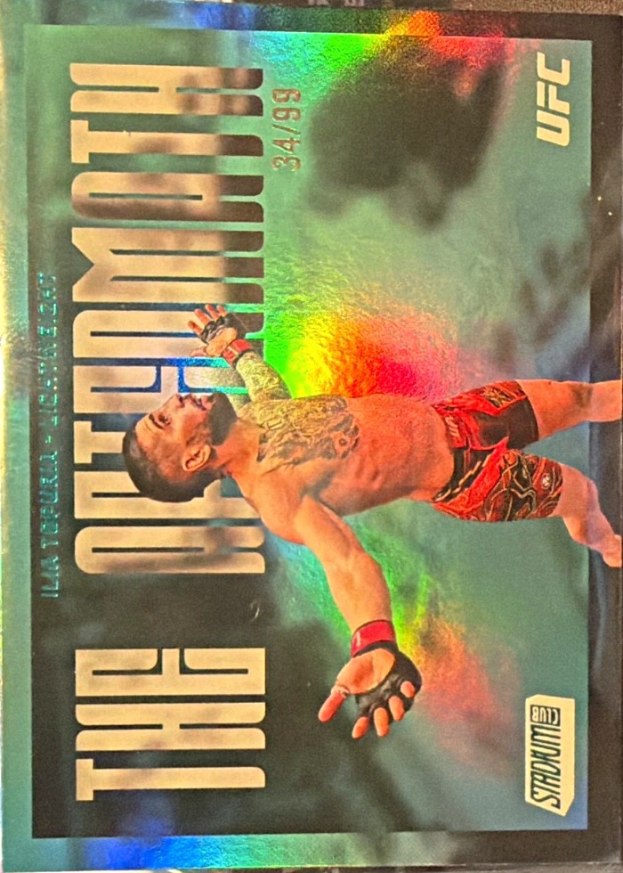 2026 Topps Stadium Club UFC Turquoise Ilia Topuria #TA-17 /99